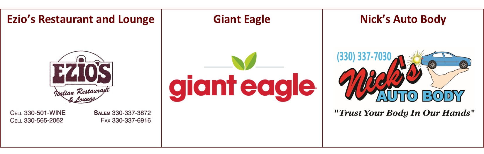 Ezio’s Restaurant and Lounge sponsor logo