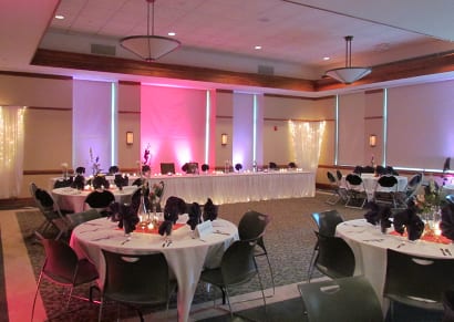 Event setup at Salem Community Center