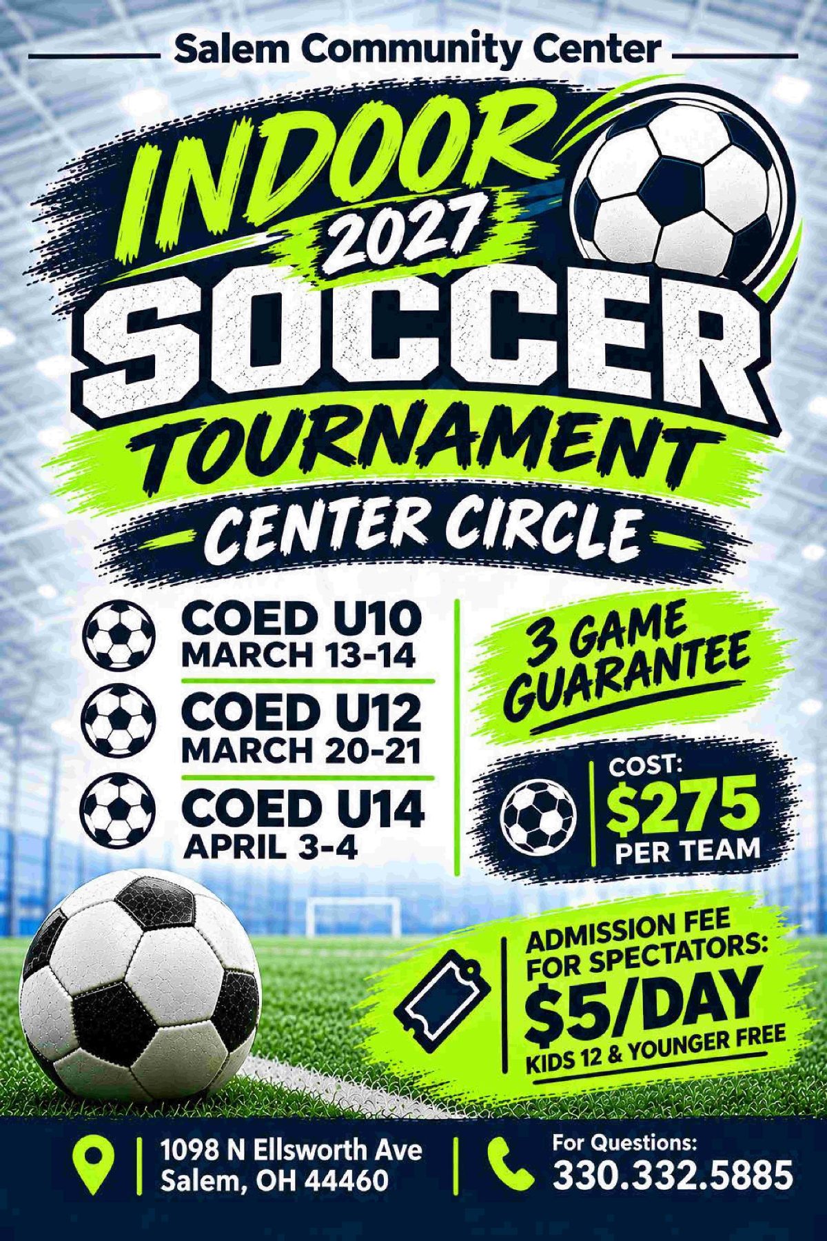 Preview of the 2027 Soccer Tournaments flyer